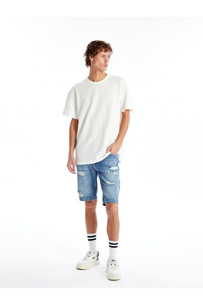 LC Waikiki Herren-Jeansshorts – Standardgröße
