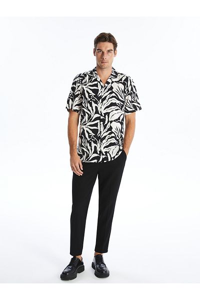 LC Waikiki Patterned Regular Fit Men's Shirt - Short Sleeve
