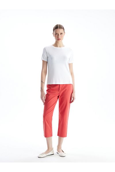 LC Waikiki GabarDine Damen Capri - Schmale Passform und gerader Schnitt