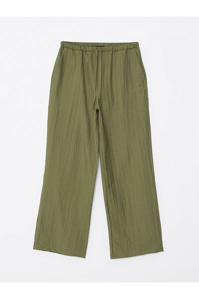 LC Waikiki Damenhose mit weitem Bein und elastischem Bund