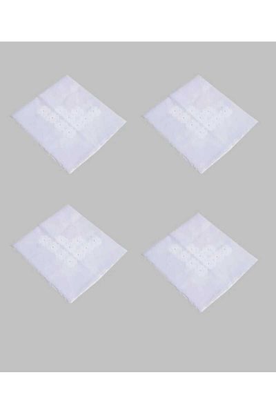 AYHOME 4Pcs Pearls Nail Polish Embroidered Satin Swatter Cream White Pink Gray Color Downhill Engagement Wedding Groom Swatter