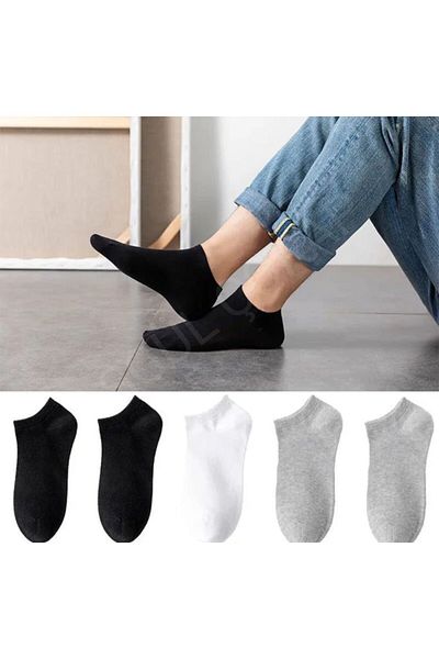 ASGÜL SOCKS Σετ 5 ζευγαριών οικονομικών ανδρικών μποτάκια κάλτσες
