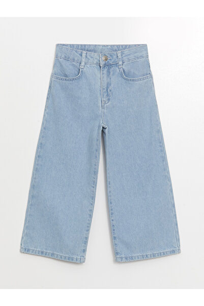 LC Waikiki Dívčí široké džíny Capri