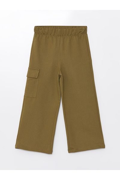 LC Waikiki LCW ECO Wideleg Girl's Cargo Pants with Elastic Waist