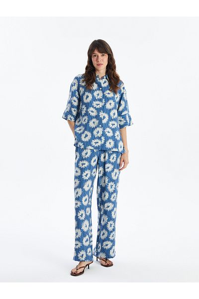 LC Waikiki Pantaloni de damă cu model cu talie elastică