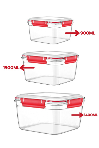 Nandy Home 12-piece Mix Color Storage Set - with Square Lock Cover