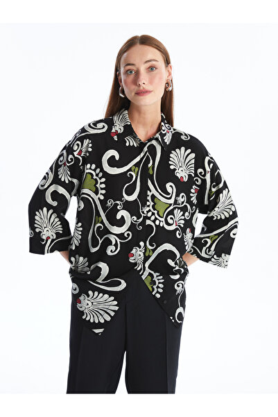 LC Waikiki Túlméretes mintás női ing