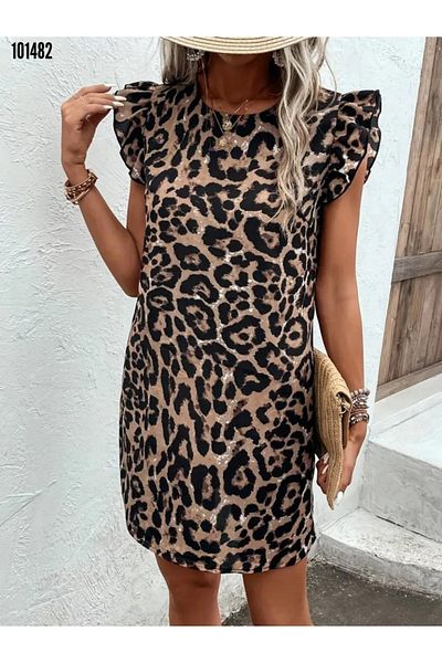 KOKOSH Leopard Print Women's Mini Dress