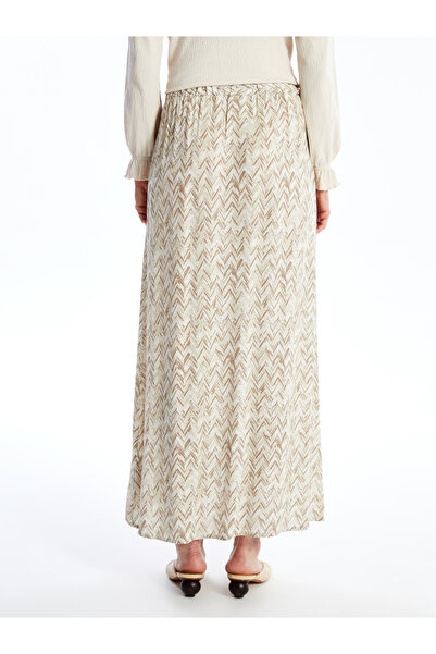 LC Waikiki Mintás női szoknya elasztikus derékkal