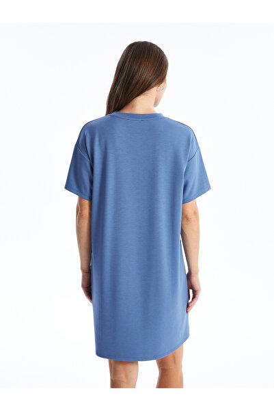 LC Waikiki Těhotenské šaty – výstřih s výstřihem, s potiskem, krátký rukáv