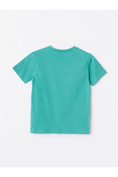 LC Waikiki Printed Short Sleeve Crew Neck T-Shirt for Baby Boy