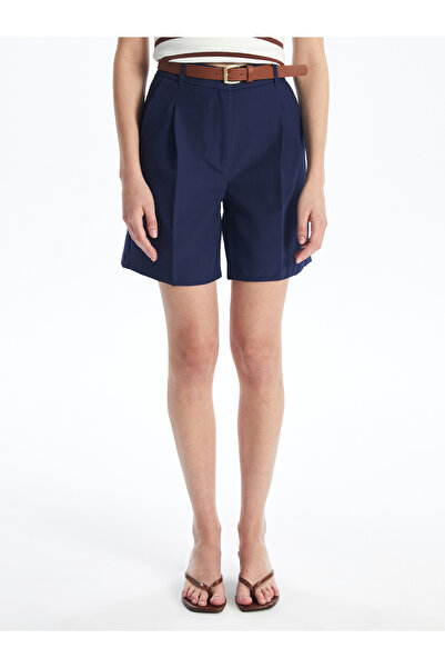 LC Waikiki Pohodlné tvarované dámské šortky s páskem v pase