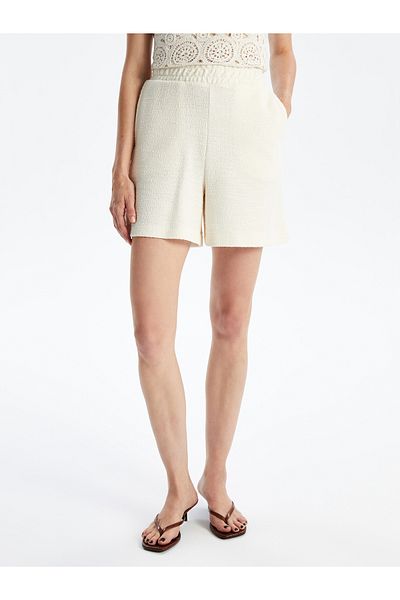 LC Waikiki Gerade Shorts für Damen – Elastischer Bund