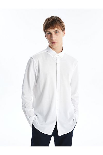 LC Waikiki Pánská košile Oxford – Slim Fit, Dlouhý rukáv