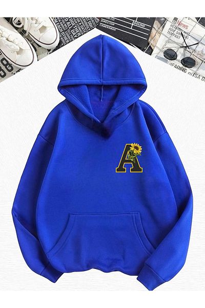 BENROMA Суитшърт с качулка Oversize Saks с буква A