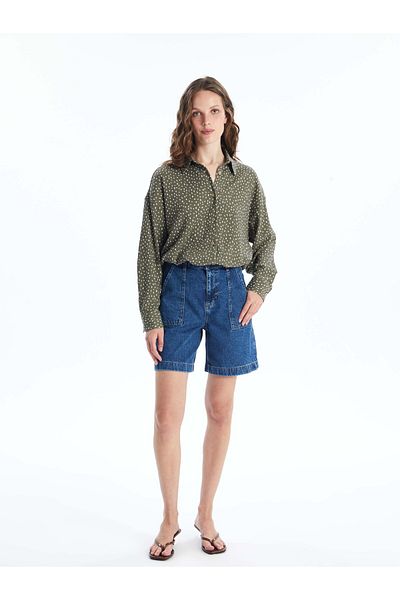 LC Waikiki Bermuda-Fit-Jeansshorts für Damen