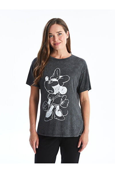 LC Waikiki Umstands-T-Shirt mit Minnie-Maus-Aufdruck – Rundhalsausschnitt, kurze Ärmel