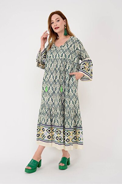 Park Moda Φόρεμα με σχέδιο κιλίμ Μαρίν