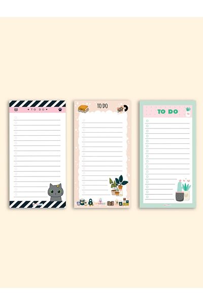 colortouch Σετ 3 τεμαχίων To Do List - Σετ σημειωματάριων 3 τεμαχίων To Do List