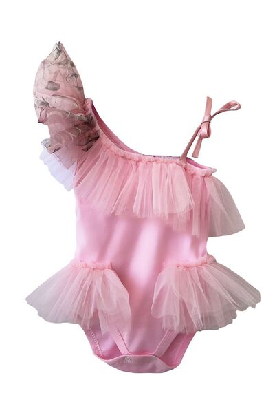 zühre balaban Pink Rose Single Shoulder Snap Body