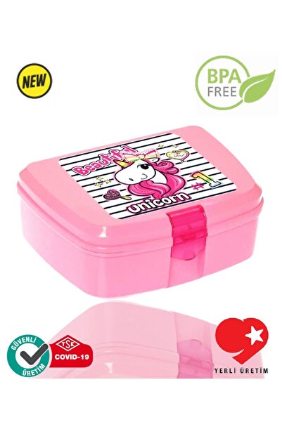 Peaceful Bpa Free Lisanslı Unicorn Desenli Beslenme Kutusu