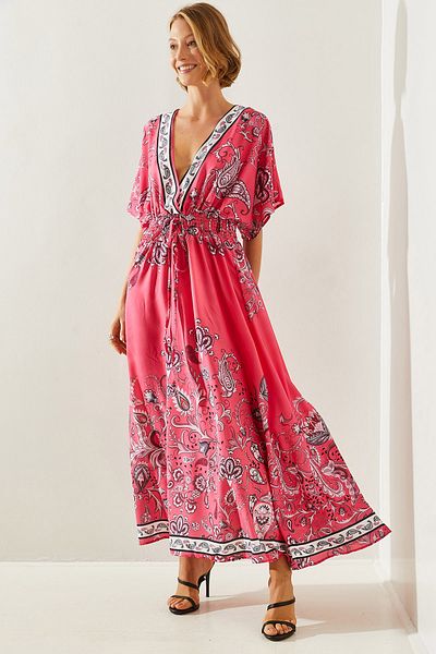 Bianco Lucci Dámské šaty Gipe Detailed Wraped Límec – 22280 60251699