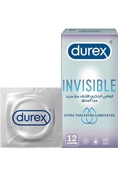 Durex Ekstra Kayganlaştırıcılı Görünmez Kondomlar 12'li