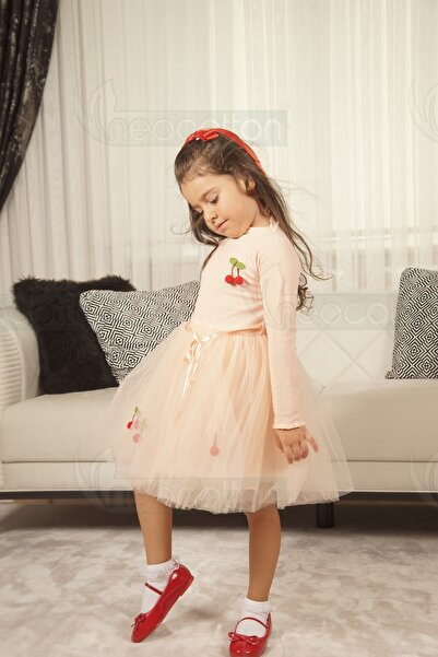 neocotton Elastično i trešnja Til komad Postavljeno haljina