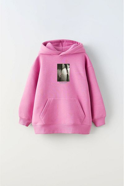 The Champ Clothing Hanorac pentru copii unisex roz cu glugă - imprimat Ballet School