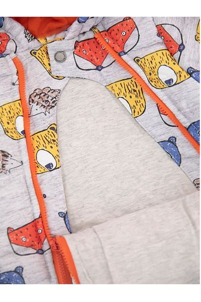 PODİUM GİYİM Unisex Cute Animals Hooded Cosmonaut Jumpsuit