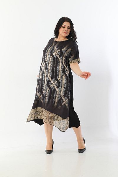 Yasem XXL Women's Black Plus Size Tunnel Dress