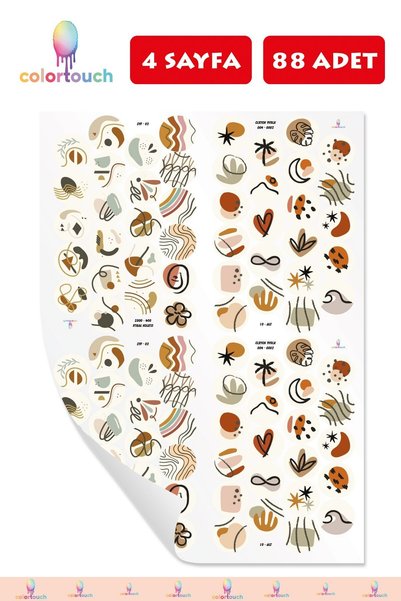 colortouch Round Sticker 2 - 88 Pieces