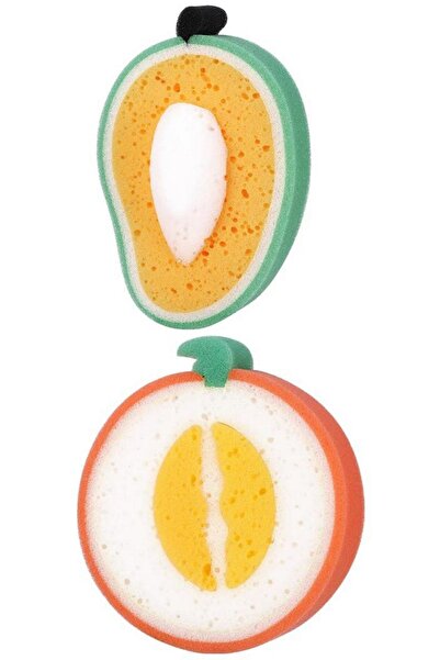 Kitchen Design Lab 2 Adet Meyve Şekilli Sevimli Bulaşık Süngeri, Yumuşak Temi...