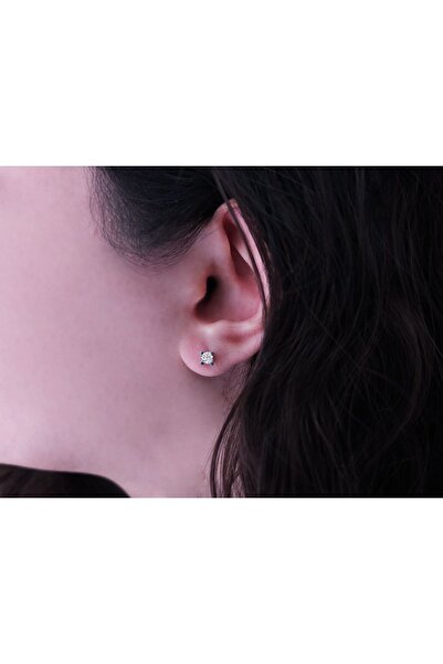 Sirius Pırlanta F Renk 0,30 Karat Pırlanta Tektaş Küpe