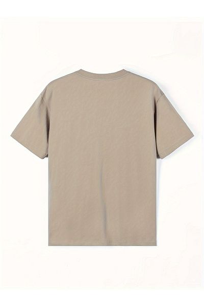 Let's Wear Μπλουζάκι Basic με γιακά ποδηλάτου - Ατυπωμένο