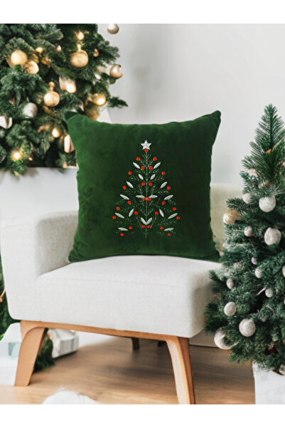 Merry & Bright Tree Kırlent Kılıfı