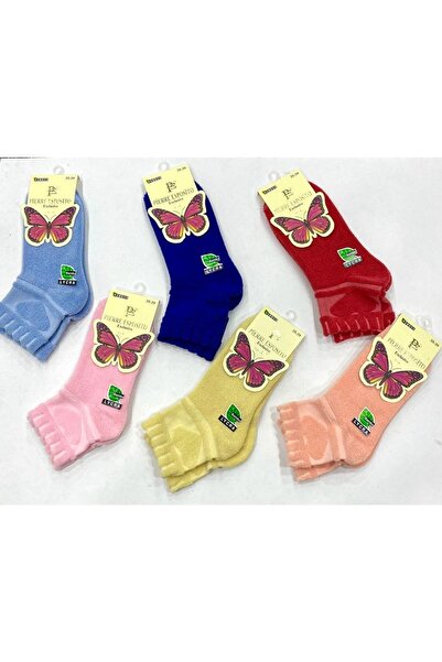 Pierre Esposito 6 Çift Bambu Havlu Kalpli Çorap