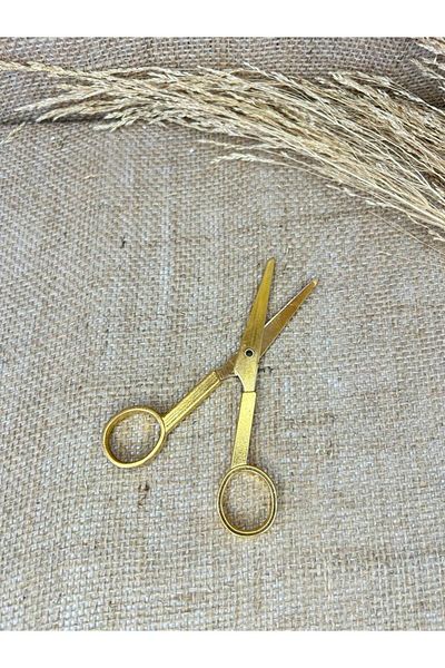 TutkuSetUp Promise-Engagement Scissors, Promise Engagement Ribbon Cutting Scissors, Plain, GOLD Scissors,
