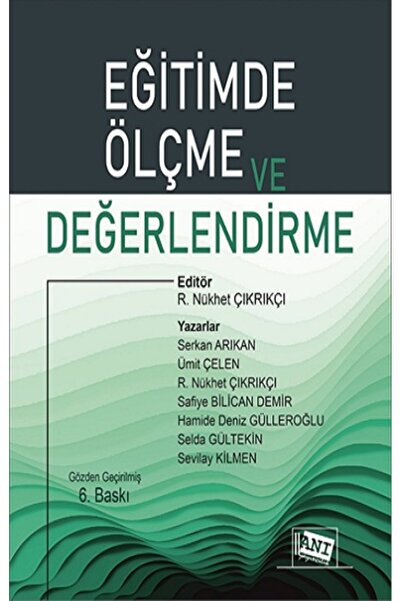 Anı Yayıncılık Eğitimde Ölçme Ve Değerlendirme