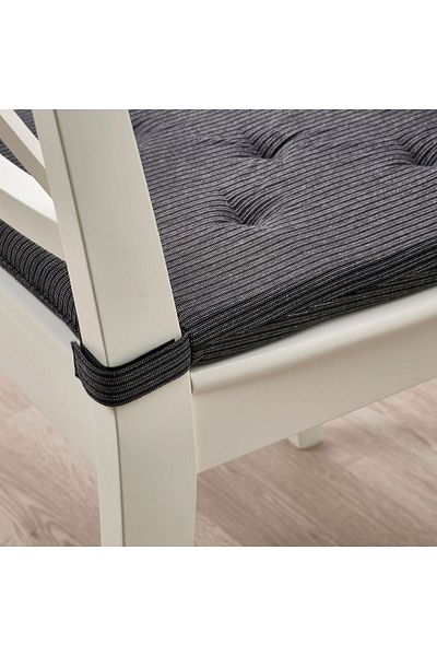 IKEA μαξιλάρι καρέκλας, μαύρο, 42/35x40x4 cm Σετ μαξιλαριών 4 τμχ