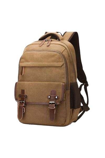 Alone Σακίδιο πλάτης από καμβά με θήκη για φορητό υπολογιστή |   5043 Καφέ
