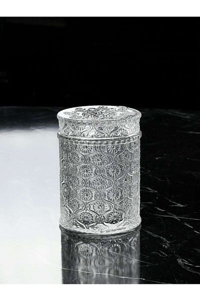 İnova Home Decor Small Glass Jar with Lid and Spice Rack