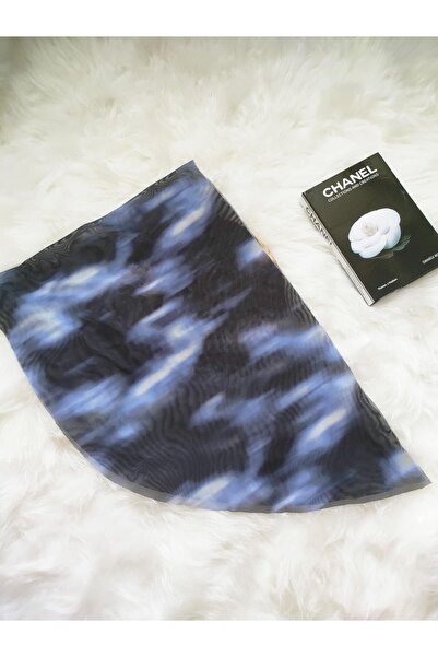 bright moon Women's Patterned Tulle Podrum Pareo 50 X 150 cm