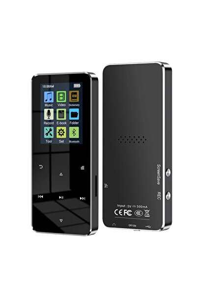 Dynego Mp3 Mp4 Ses Kayıt Cihazı Bluetooth Uyumlu Hd Ekran Çalar Stereo Ses Dokunmatik Kontrol Müzik