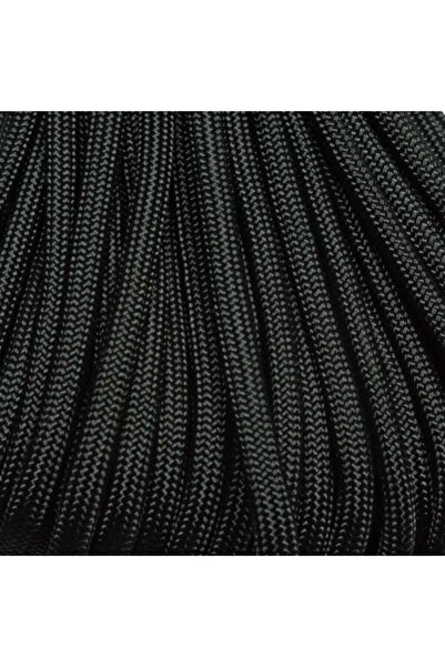 PARACORD DÜNYASI 5 Metre Kaliteli Siyah Paracord 550 4mm 7 Çekirdek Paraşüt Ipi
