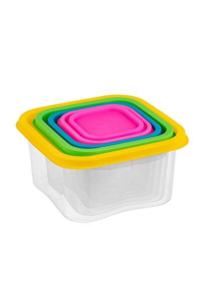 COZZONİ 5 Piece Square Food Storage Container Set