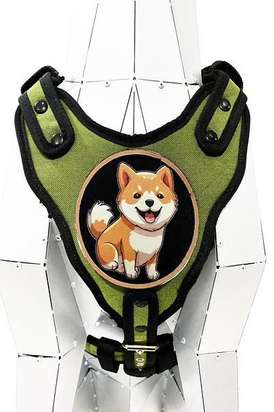 Tasma Market Premium Khaki Shiba Inu Dog Chest and Waist Collar