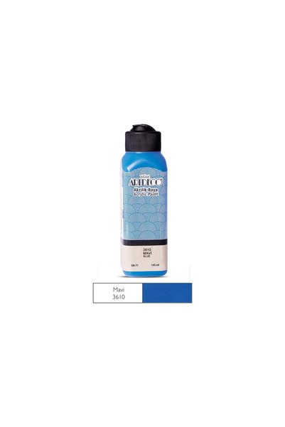 Artdeco Akrilik Boya 140 ml Mavi Akrilik Boya (12 Lİ PAKET)