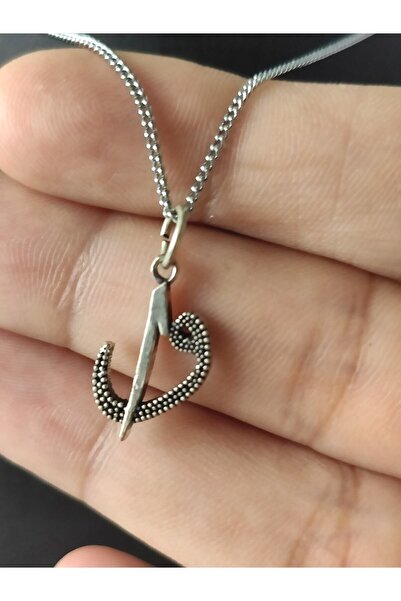 HANIMKIZ 925 Ayar Gümüş Elif Vav Harfi Sembol Kolye Ucu(ZİNCİRSİZ)