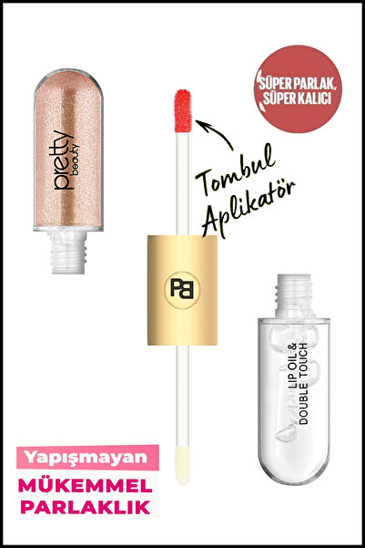 Pretty Beauty 2in1 Likit Ruj - Unlimited Double Touch Lip Oil
